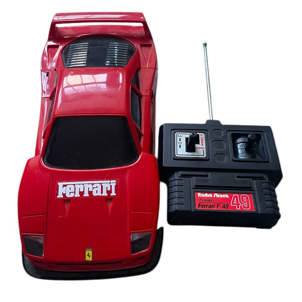 Vintage Radio Shack RC Radio Controlled Ferrari F40 Turbo Tested & Works